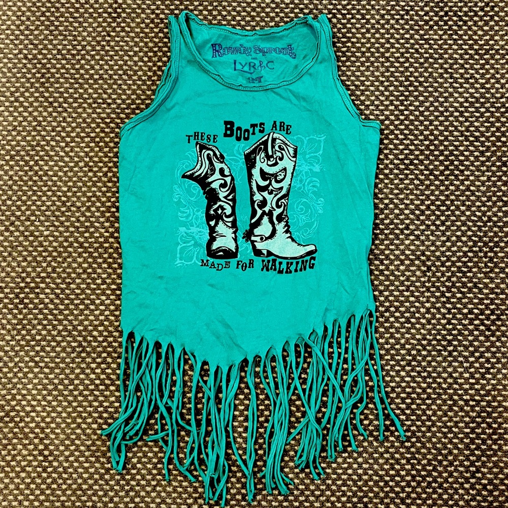 Rowdy Sprout Fringe Tank Top